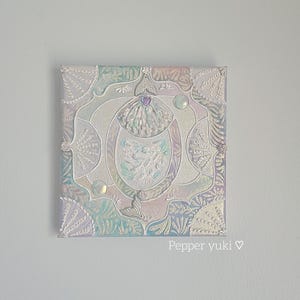 Mermaid Castle - Handmade 3D Enchanted Artwork , modern wall hanging