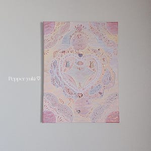 Vanilla Sky Cloudscape - Hand-sculpted 3D textures that look edible, Acrylic color on canvas , modern wall hanging