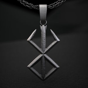 Berserk Inspired Sterling Silver Pendant, Dark Fantasy Jewelry, Cosplay Accessory, Anime Fan Gift, LARP Inspired, Guts Cosplay Gift