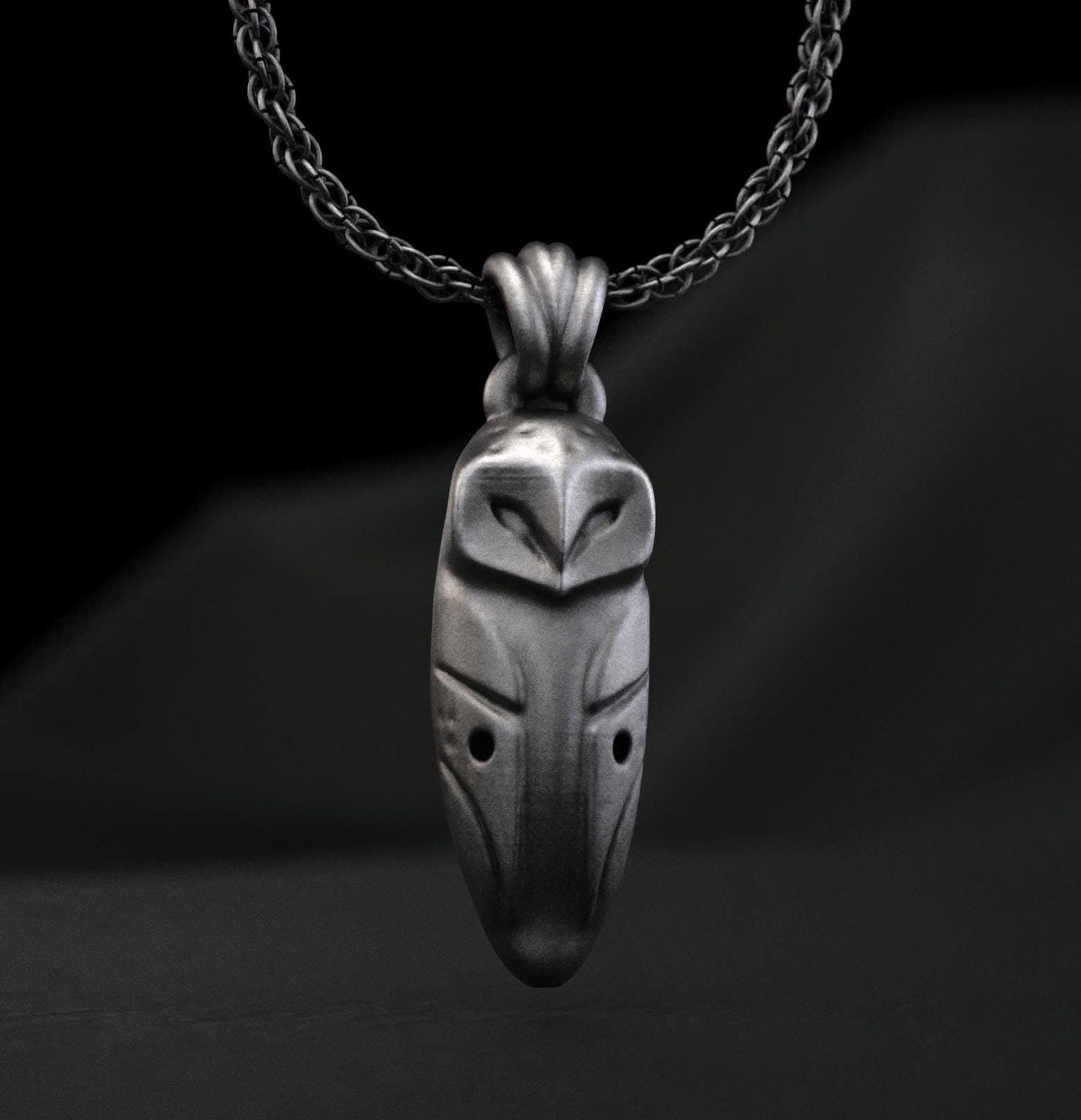 Sterling Silver Owl Necklace, Minimalist Small Pendant (Dainty Layering Jewelry)