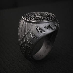 Tree of Life Ring, Yggdrasil Norse Ring, Celtic Promise Ring for Men, Nature Jewelry, Wedding Band, Viking Tree Jewelry, Gift for Him