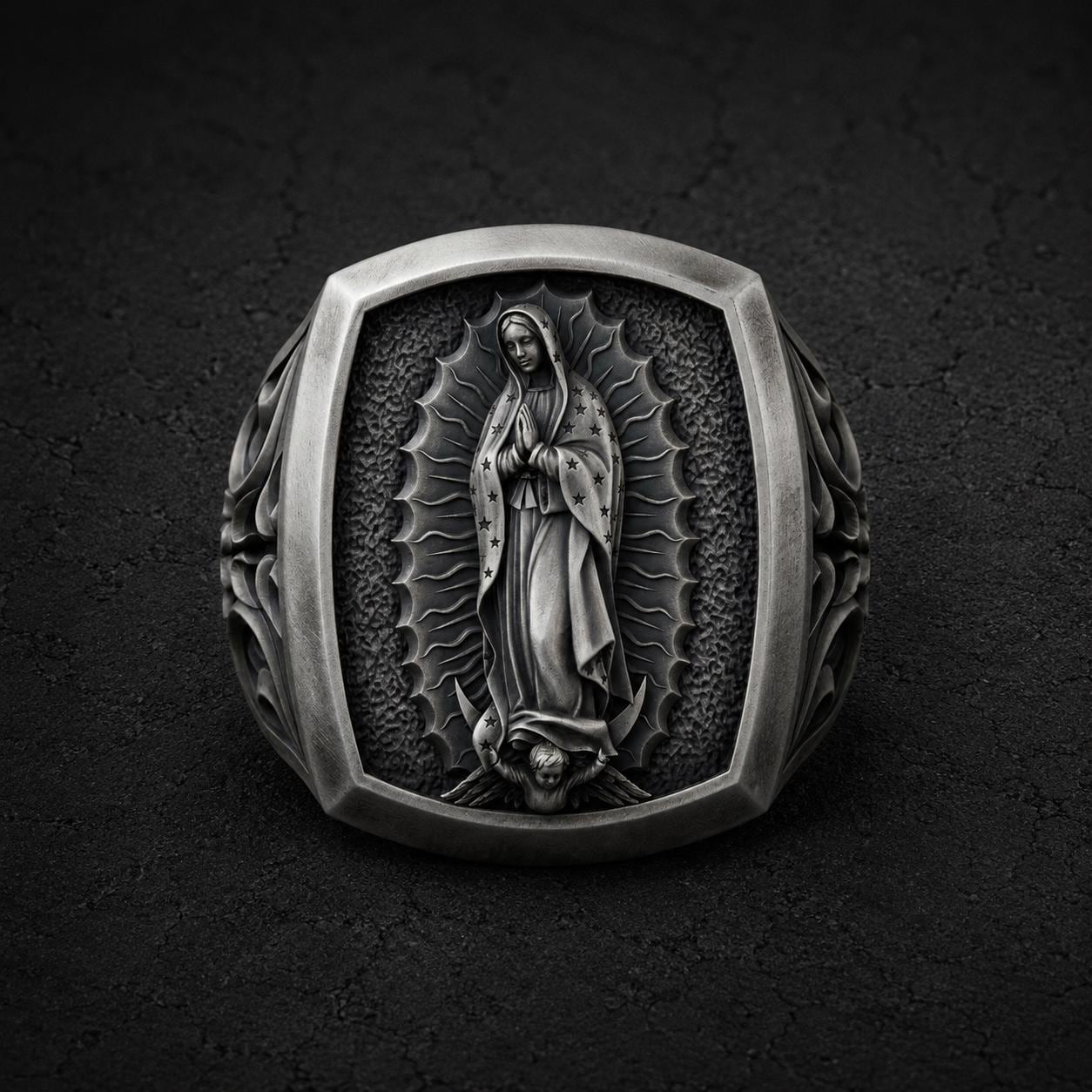 Virgin of Guadalupe Gold Ring - Etsy