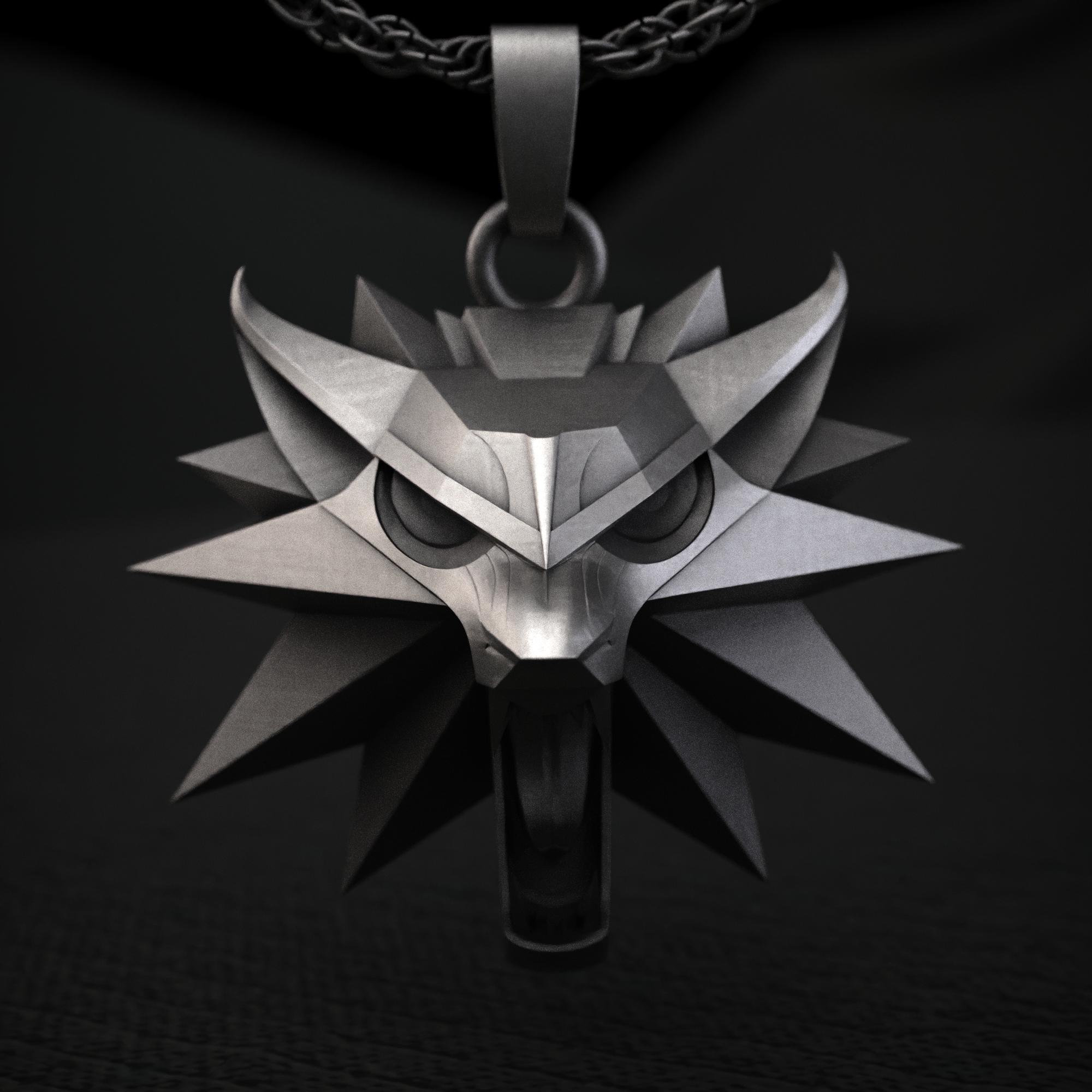 Witcher Medallion Silver UK