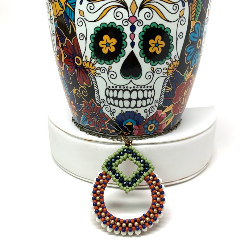 Reversible Manisha Pendant Necklace Multi Color