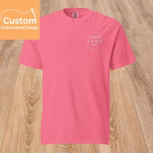 Custom Embroidered Unisex T-Shirt | Comfort Colors T-Shirt | Personalized Shirt | Embroidered Tee | Custom Design Shirt | Comfort Colors