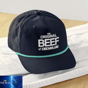 The Bear TV-Show-Hut | Original Rind von Chicagoland | Bestickte Golf Rope Cap | Carmy inspirierter Hut | Chicago TV-Serie Merch | Fan Geschenk