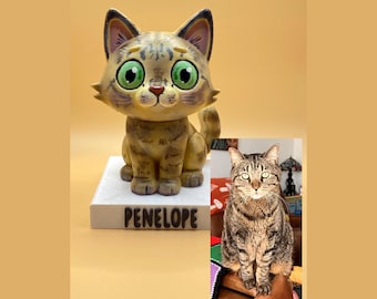 カスタムペット彫刻：手描きの3Dフィギュア、芸術的なペットメモリアル