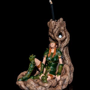The Elven Maiden – 3D Printed Fantasy Sculpture | Elegant Elf Figurine for Art & RPG Collectors