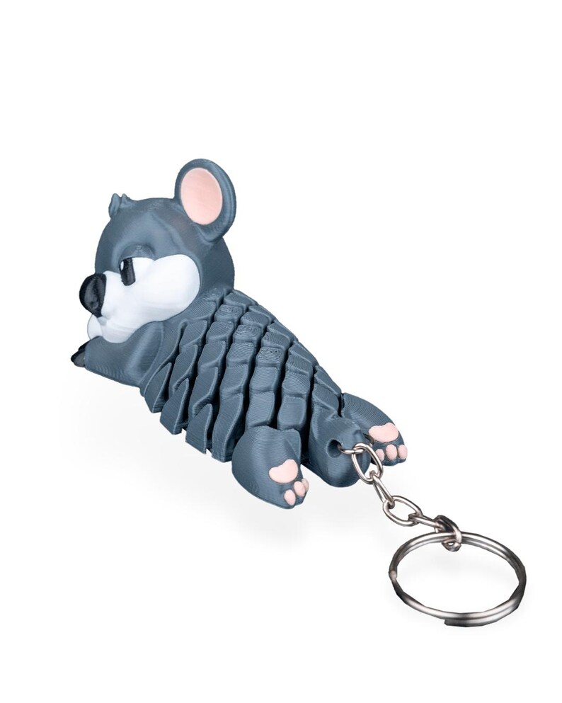 Mesh Keychain Mesh Buddies Keychain - 3D Printed Animal Keyring - Personalized PLA ...