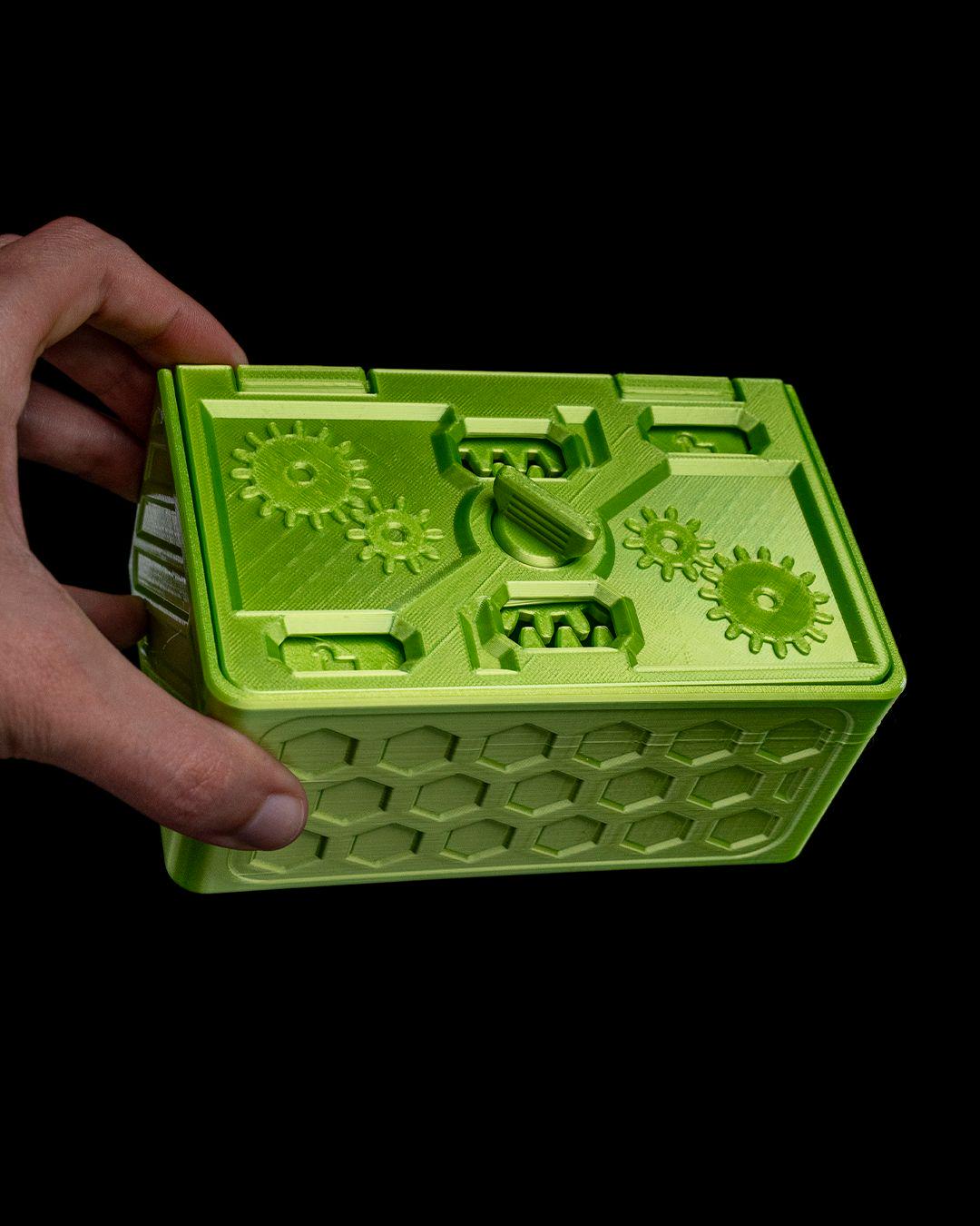 Geared Puzzle Box – 3D Printed Mechanical Storage Gift