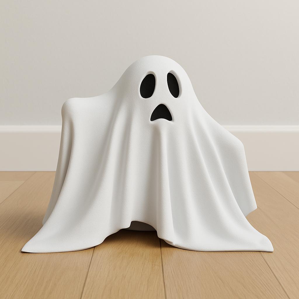 3D Printed Halloween Ghost: Spooky Handmade Decoration