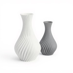 PETG Spiral Vase - 3D Printed Decorative Flower Holder - Modern Table Décor