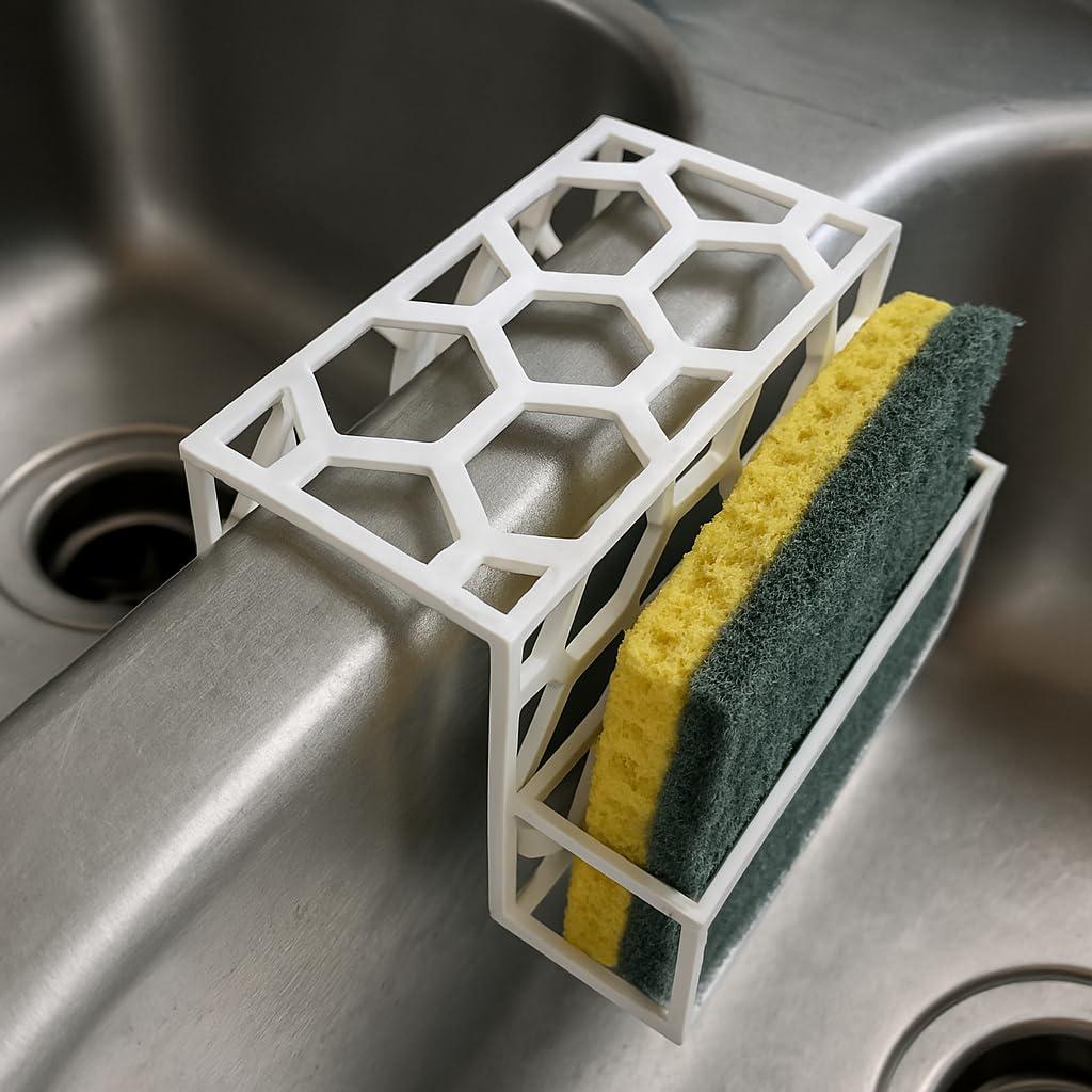 Kitchen Sink Sponge Holder – 3D Printed Over-the-Sink Organizer