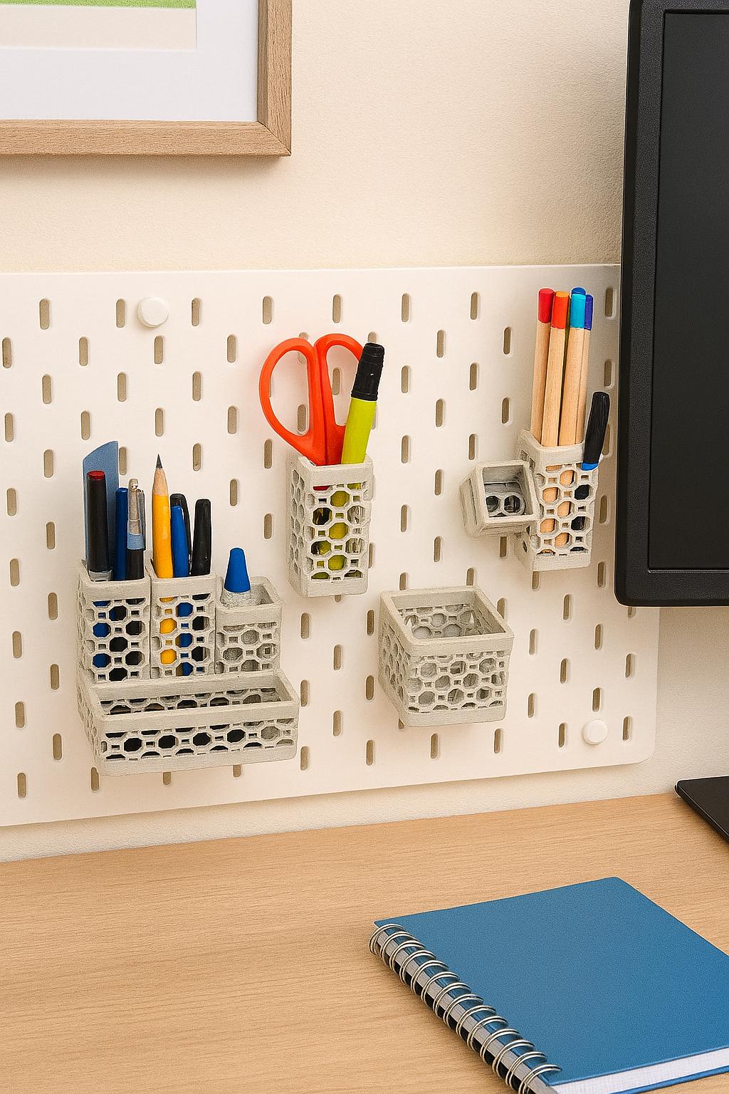 Modular Desk Organizer – 3D Printed Customizable Storage for Office, Craft Room or Study Desk