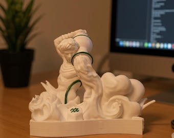 Aquarius Statue - 3D Printed PETG Tabletop Decor