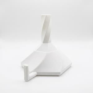 3D Printed Hexagonal Funnel with Strainer — PETG Kitchen Funnel, Detachable 3-Piece Design