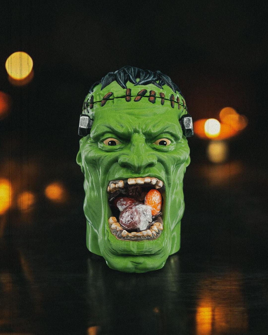 Frankenstein Candy Holder: 3D Printed Halloween Treat Bowl