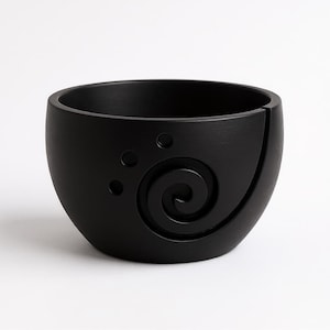 Spiral Yarn Bowl with Crochet Hook Holder, Knitting Yarn Holder, Gift for Knitters and Crocheters