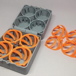 4-Egg Storage Container with Protective Case, 3D Printed Carrier for Camping and Travel