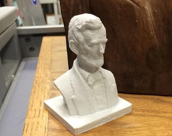 金のエイブラハム・リンカーン胸像：歴史的なアメリカ大統領像 - Etsy 日本