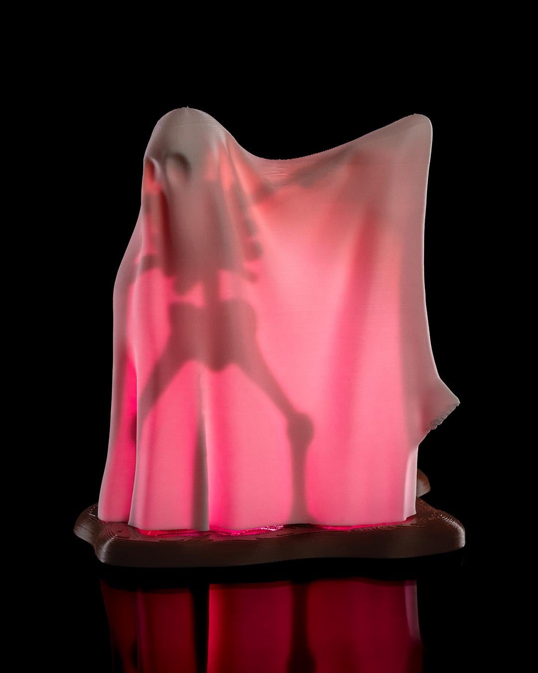 3D Printed Ghost Table Lamp: Dab Skeleton LED Night Light