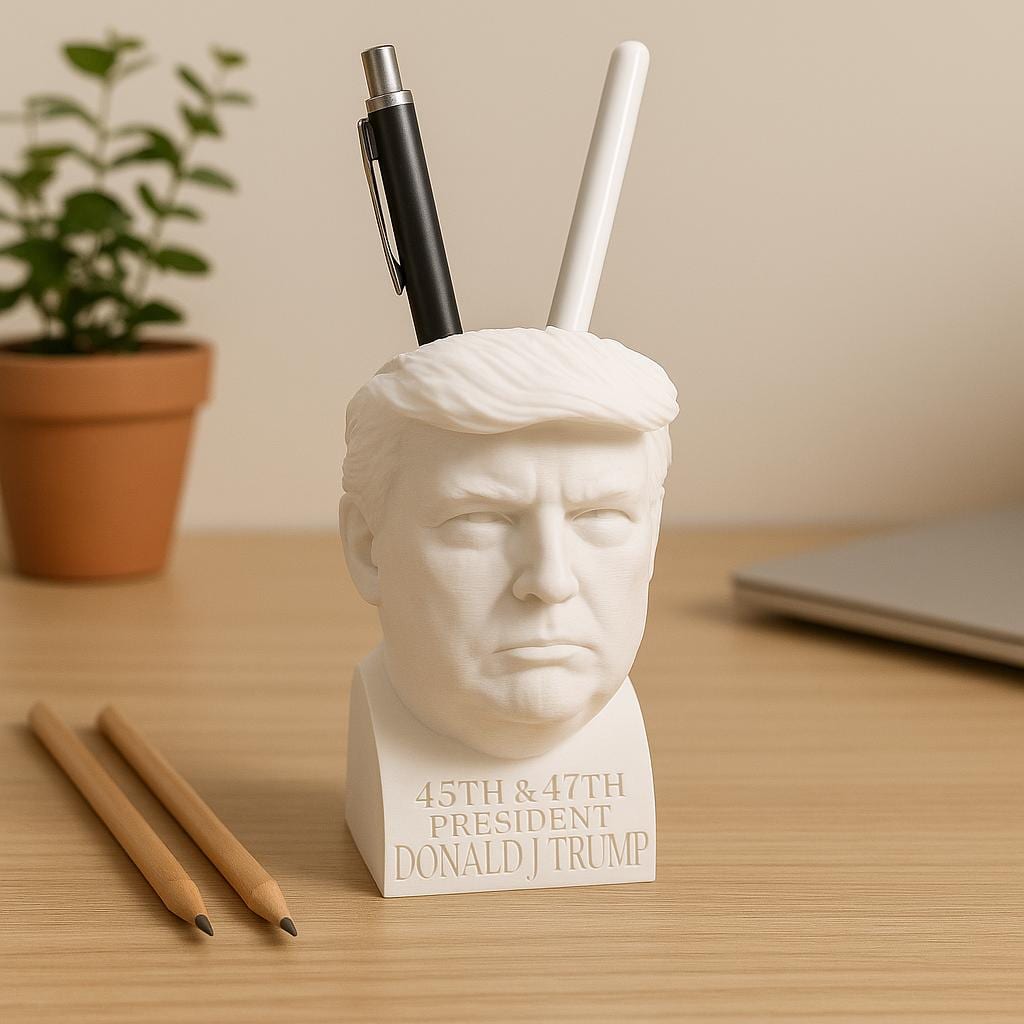 3D Printed Bust of Donald Trump – Political Novelty Sculpture