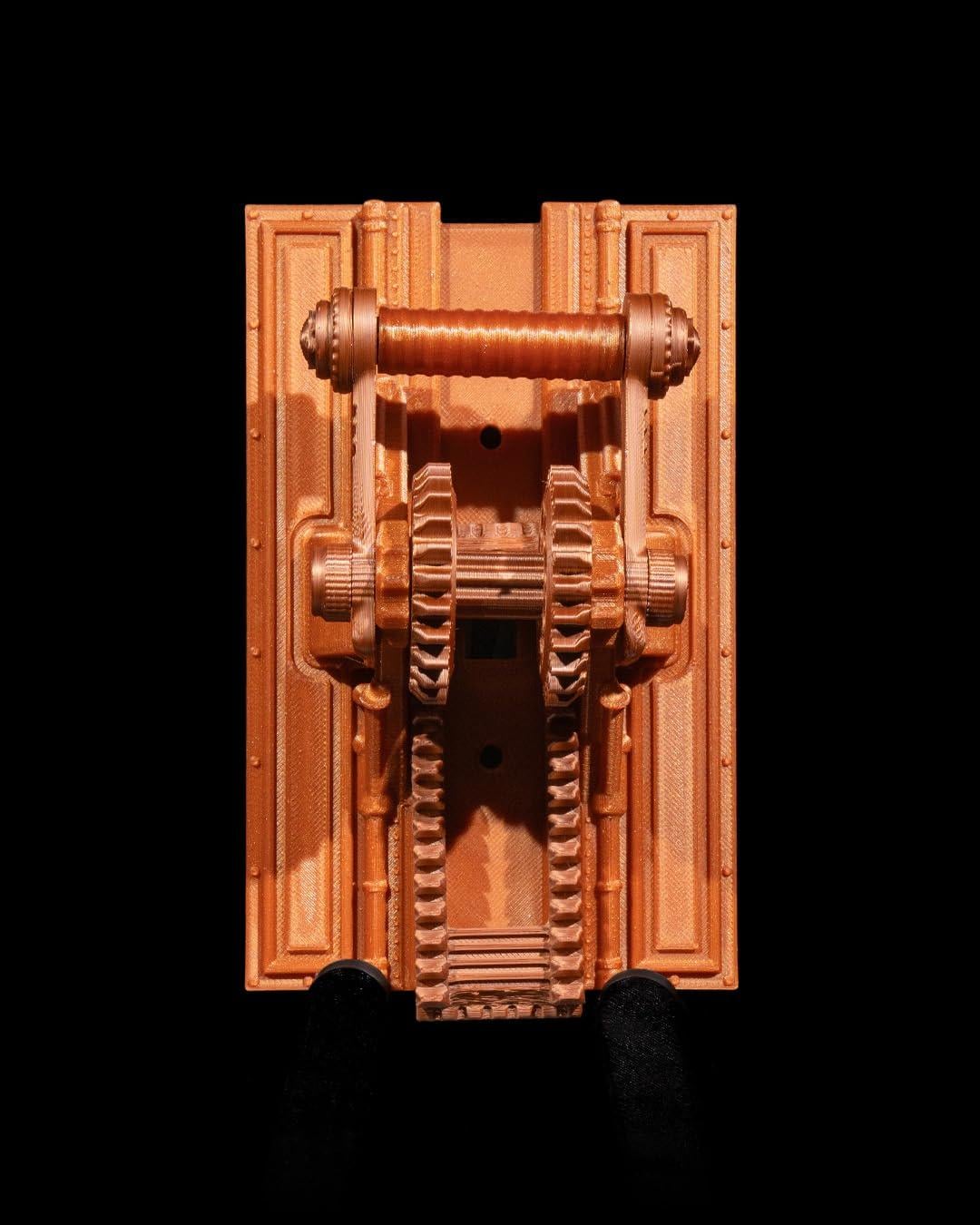 3D-Printed Steampunk Light Switch Cover: Industrial Gear Toggle Plate