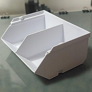 Stapelbare Aufbewahrungsbehälter - Modularer 3D-Druck-Organizer für Kleinteile - Schwarz oder Weiß