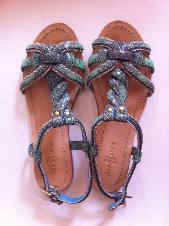prada woven leather sandals