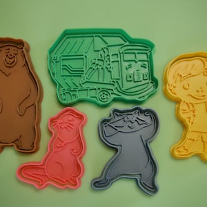 Trash Truck Cookie Cutters & Play Dough Cutters from Netflix Show
