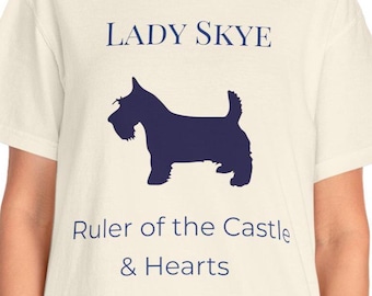 Custom Scottish Terrier Shirt, Comfort Colors Personalized Scottie Gift, Custom Scottie Dog Mom Tee, Gift for Scottish Terrier Lovers