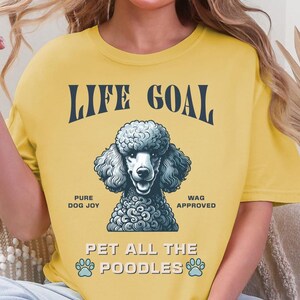 Comfort Colors Poodle Shirt: Dog Lover Gift Tee