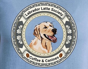 Labrador Coffee T-Shirt, Dog Mom Gift Tee, Bella Canvas Canine & Java Shirt