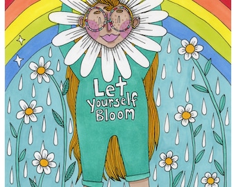 Let Yourself Bloom (2), A4 Print