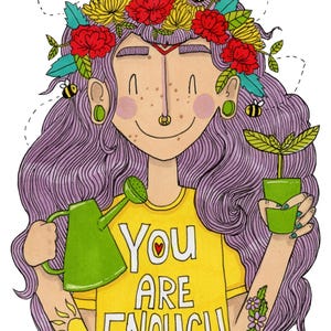 You Are Enough, A4 Print