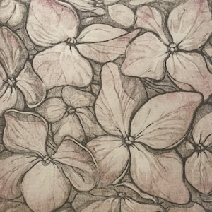 Hydrangea Original Woodblock Print - Limited Edition Moku Hanga Floral Print
