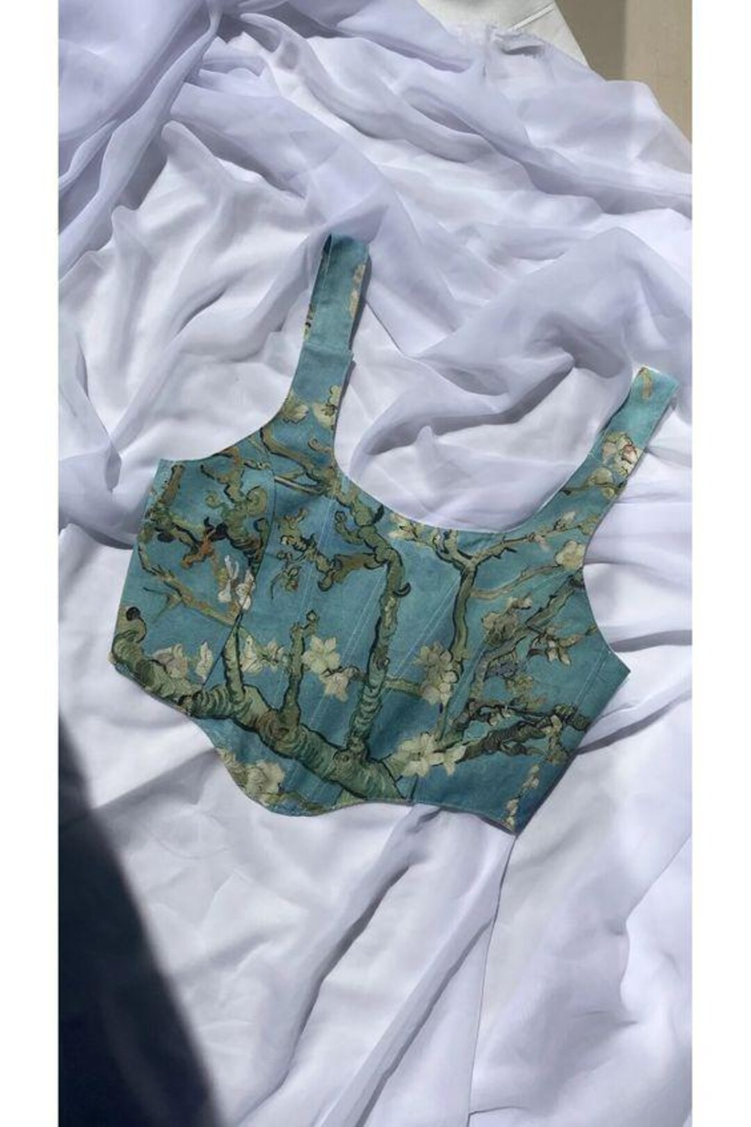 Corsita Top in Moonlit Blossom Brown