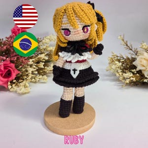 Mini Ruby - Oshi No Ko (patrón PDF de crochet)