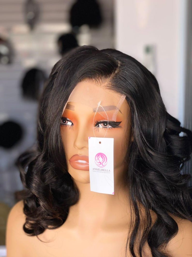 12inch Human Hair Magic Curl Wig. - Etsy