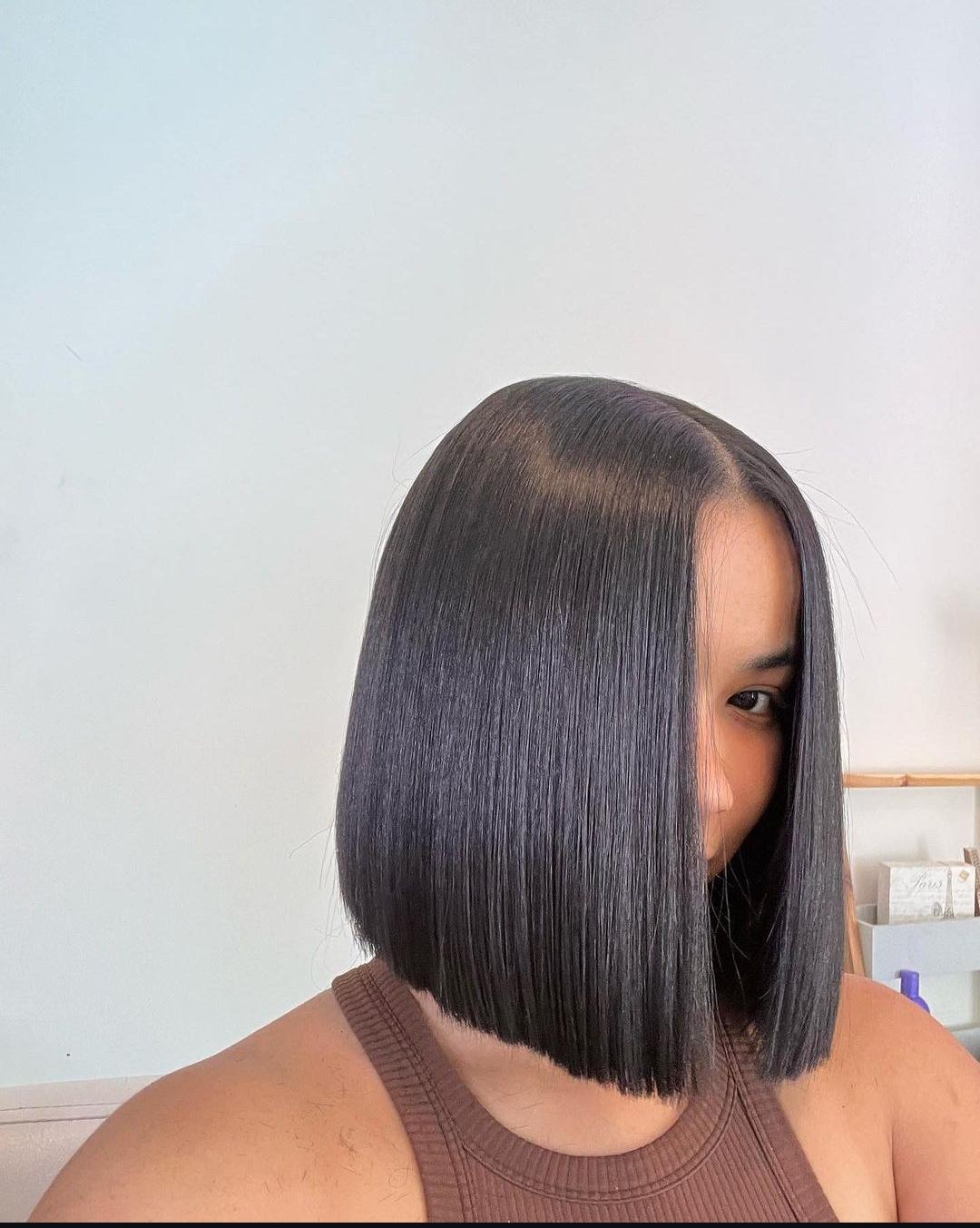 12inch Human Hair Wig with 5*5 HD closure. Prebleached and Preplucked Closure.