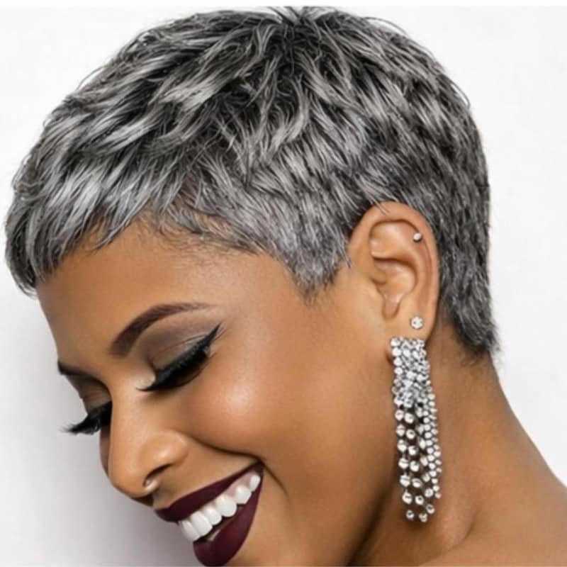 Brown Wig Pixie Cut - Etsy