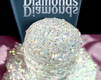 Scented Diamond Slime: Glittering Bingsu Beads, Rhinestone ASMR (8oz)