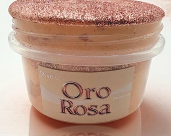 Oro Rosa Slime: Rose Gold Shimmer, Sweet Scent (8oz)