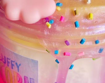 Fluffy Unicorn Butter Slime: Scented, with Cloud & Unicorn Charms (8oz)
