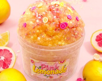 Pink Lemonade Scented Bingsu Cloud Slime: Lemon Charms