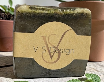 Artisan Aloe Vera Mint Soap Bar for Acne, Soothing & Moisturizing (4oz)