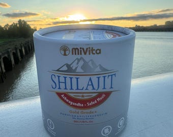 MiVita Gold Grade Shilajit Resin - Ashwagandha & Safed Musli, 50g