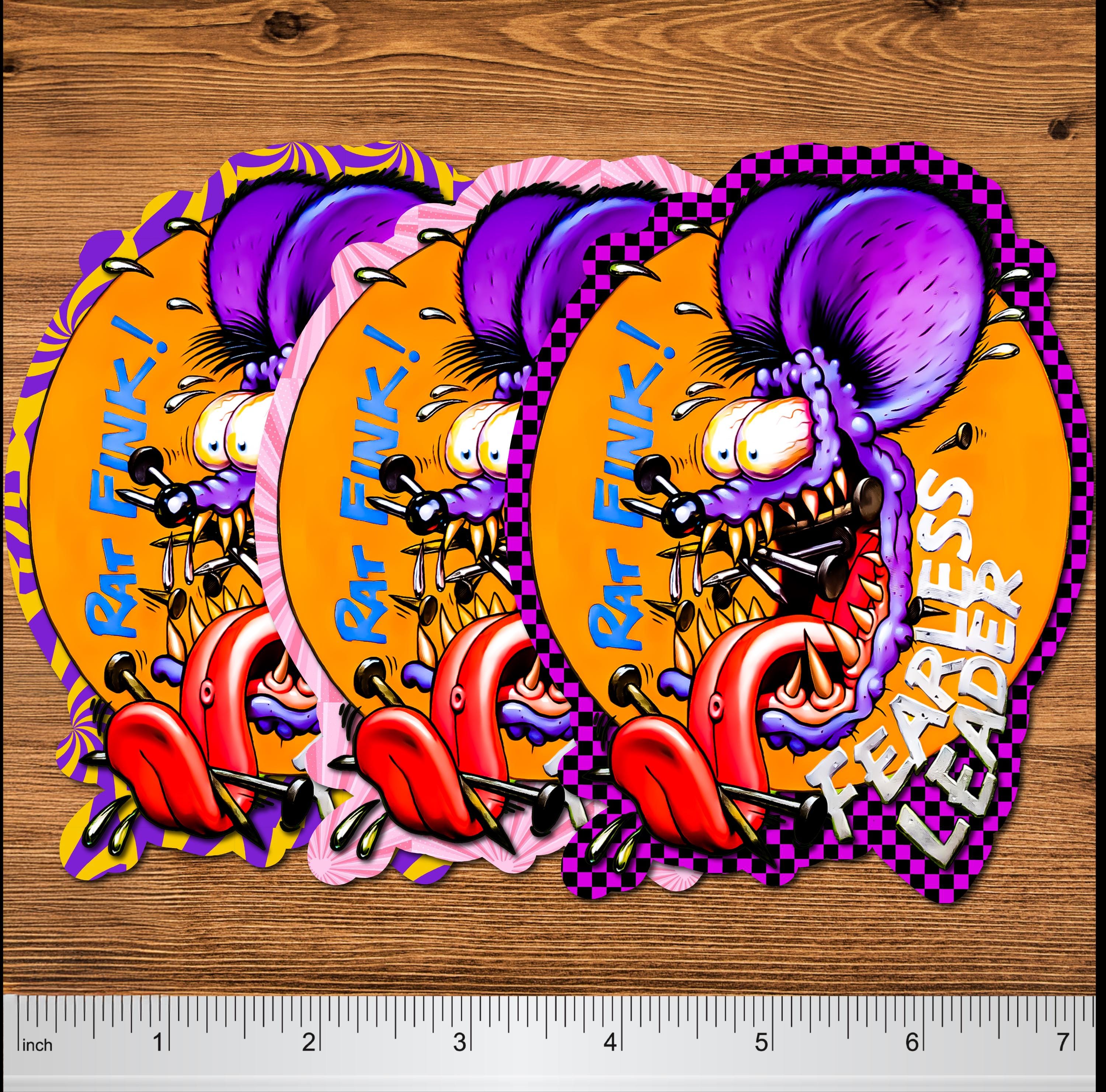 Rat Fink Style Sticker Set | Kustom Kulture Hot Rod Decals - Etsy