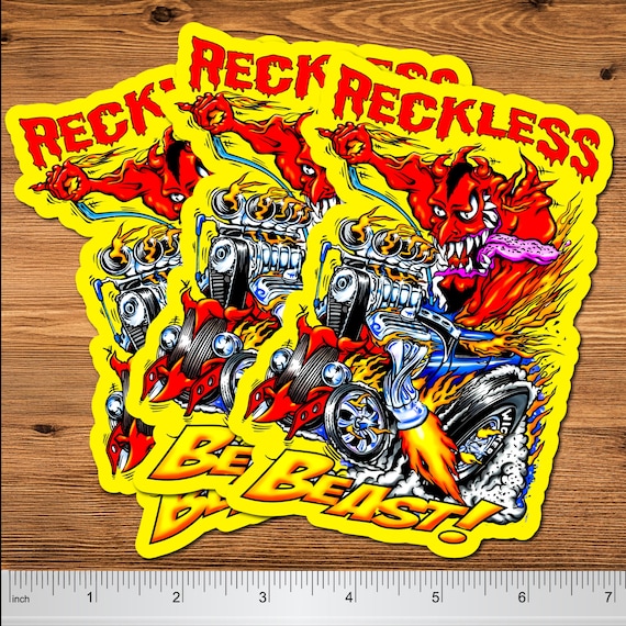 Rat Fink Style Hot Rod Stickers, 5