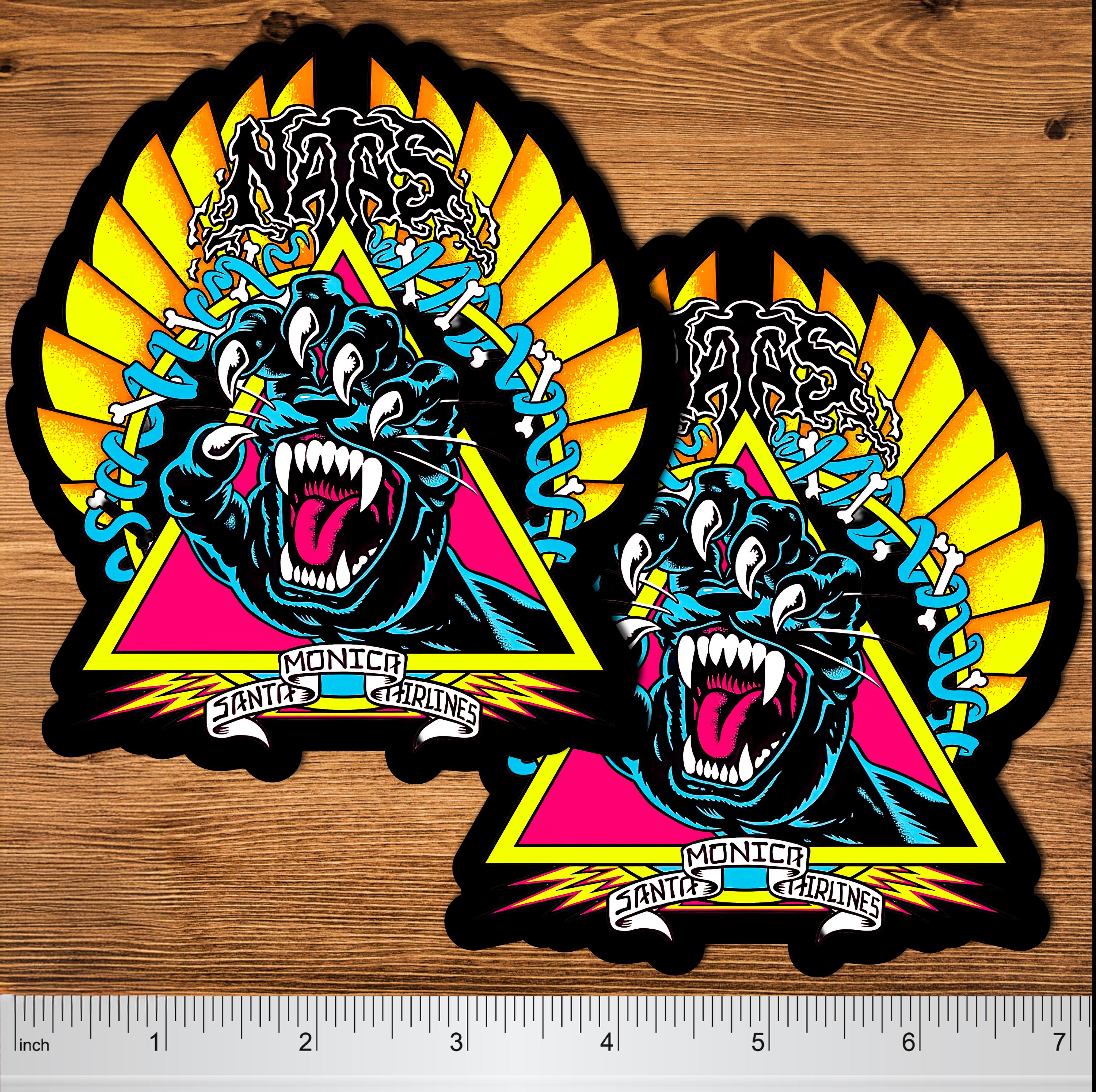 Natas Kaupas Panther Stickers 5x4.5